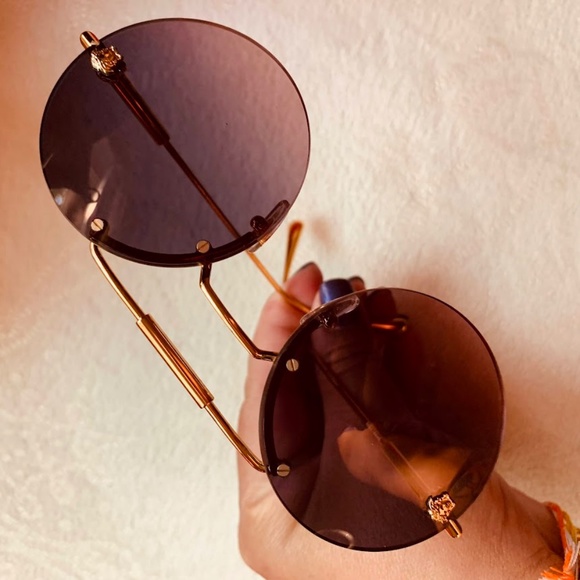 Versace Gold blue Gradient Pink Sunglasses